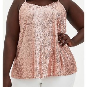 Torrid Sophie Sequin Tank Top, Size 0 = Sz 12